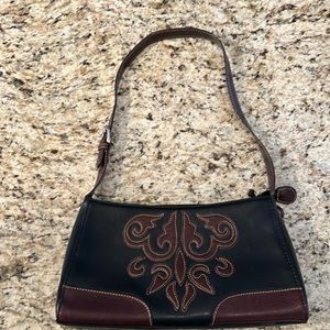 Bolsa handbag. Black and brown.